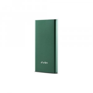 Urbn 10000 mAh Lithium Polymer Power Bank QCPD with 20 Watt Super Fast Charging, Green