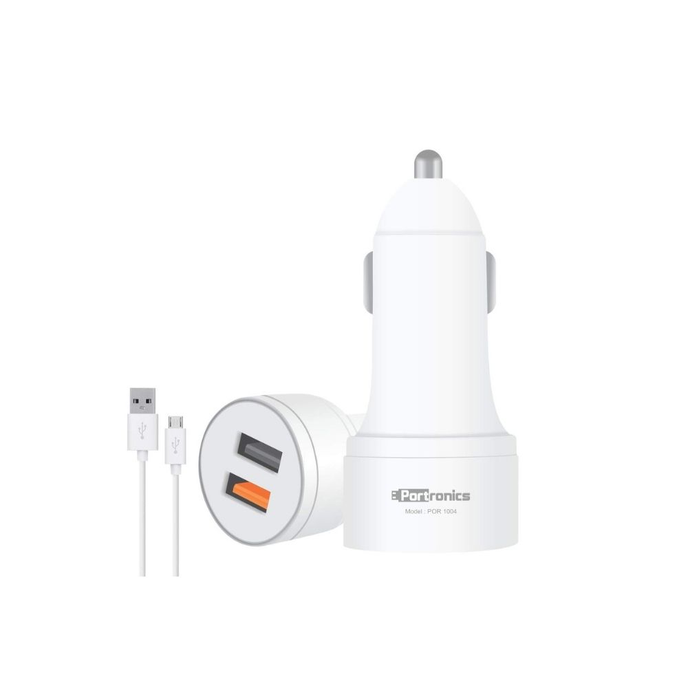 Portronics CarPower QC POR-1004 Dual Port Car Charger