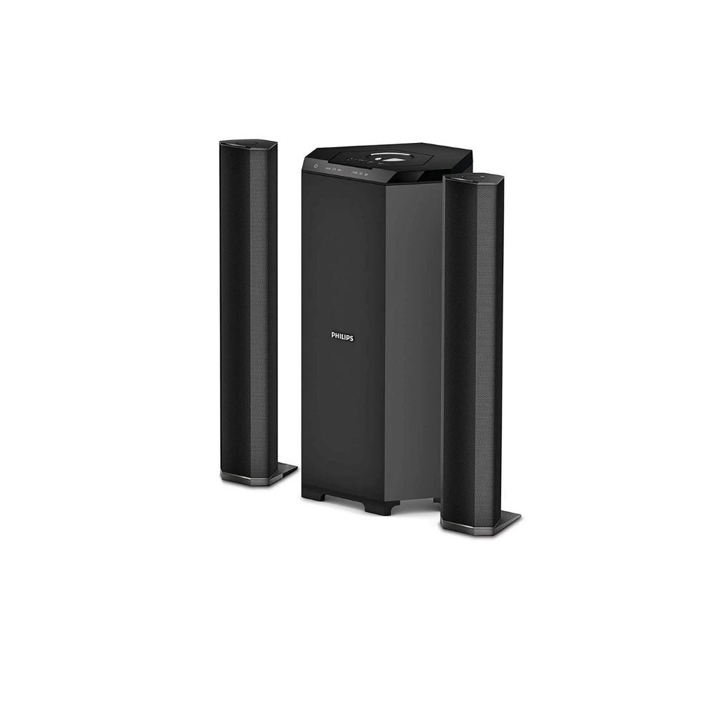 Philips Audio MMS8085B/94 2.1 Channel 80W Multimedia Speaker System with Convertible Soundbar