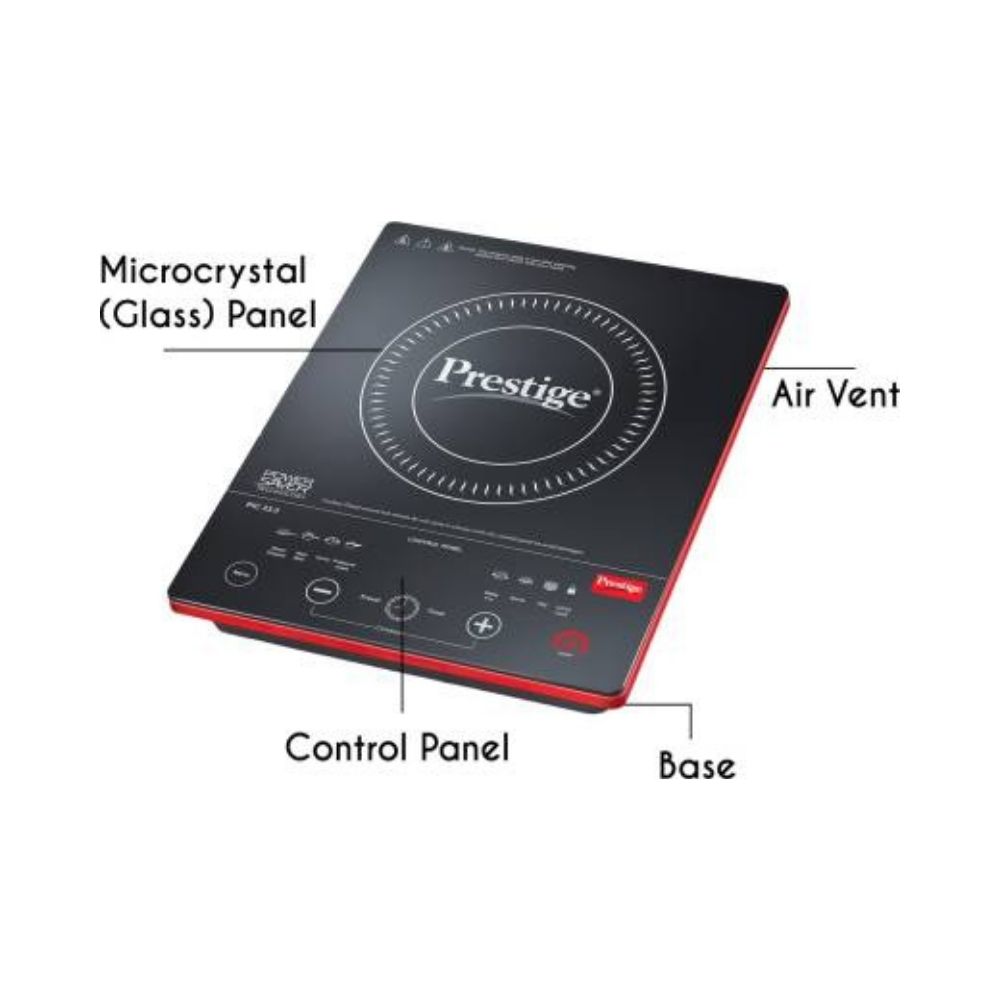 Prestige PIC 23.0 Induction Cooktop  (Black, Red, Touch Panel)