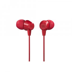 JBL C50HI Wired in Ear Earphones with Mic (Red)