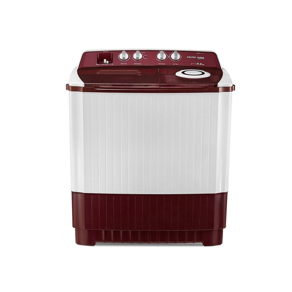 Voltas Beko 9 kg Semi Automatic Washing Machine (Burgundy) WTT90ABRT