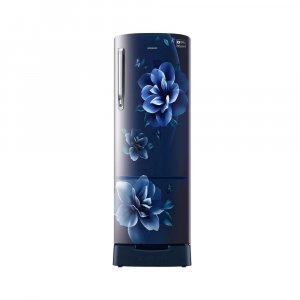 Samsung 225 L 3 Star Inverter Direct cool Single Door Refrigerator (RR26A389YCU/HL, Base Stand with Drawer, Camellia Blue)