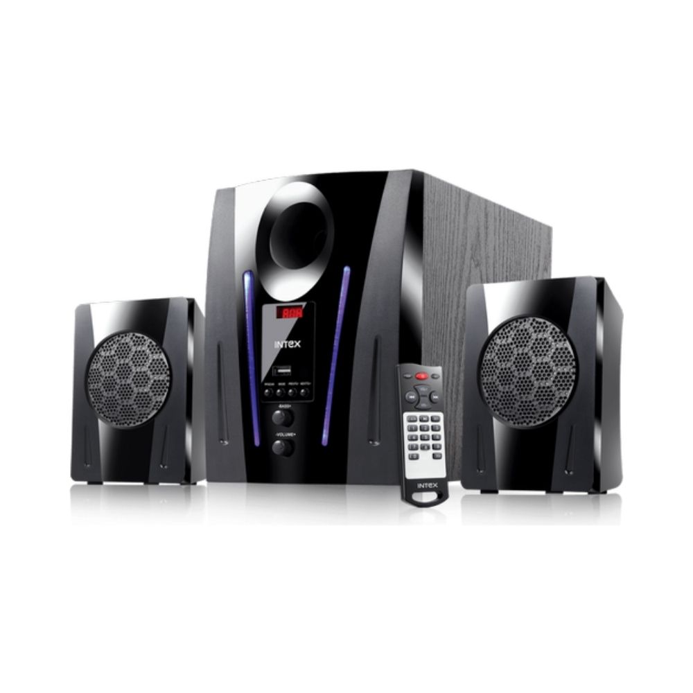Intex Black Elyt-e6 2.1 XV 2100 DG FMUB Speakers