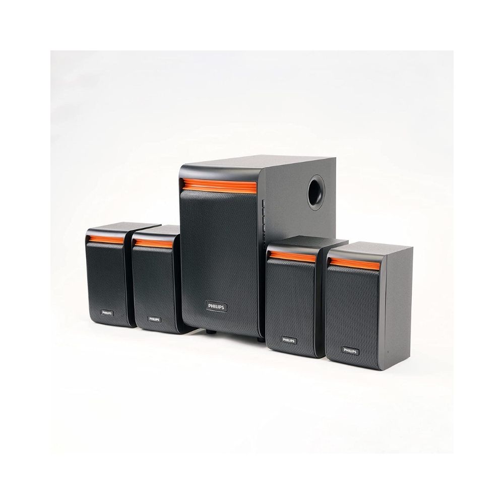 Philips Audio SPA8140B/94 50W 4.1 Channel Multimedia Speaker System, Black