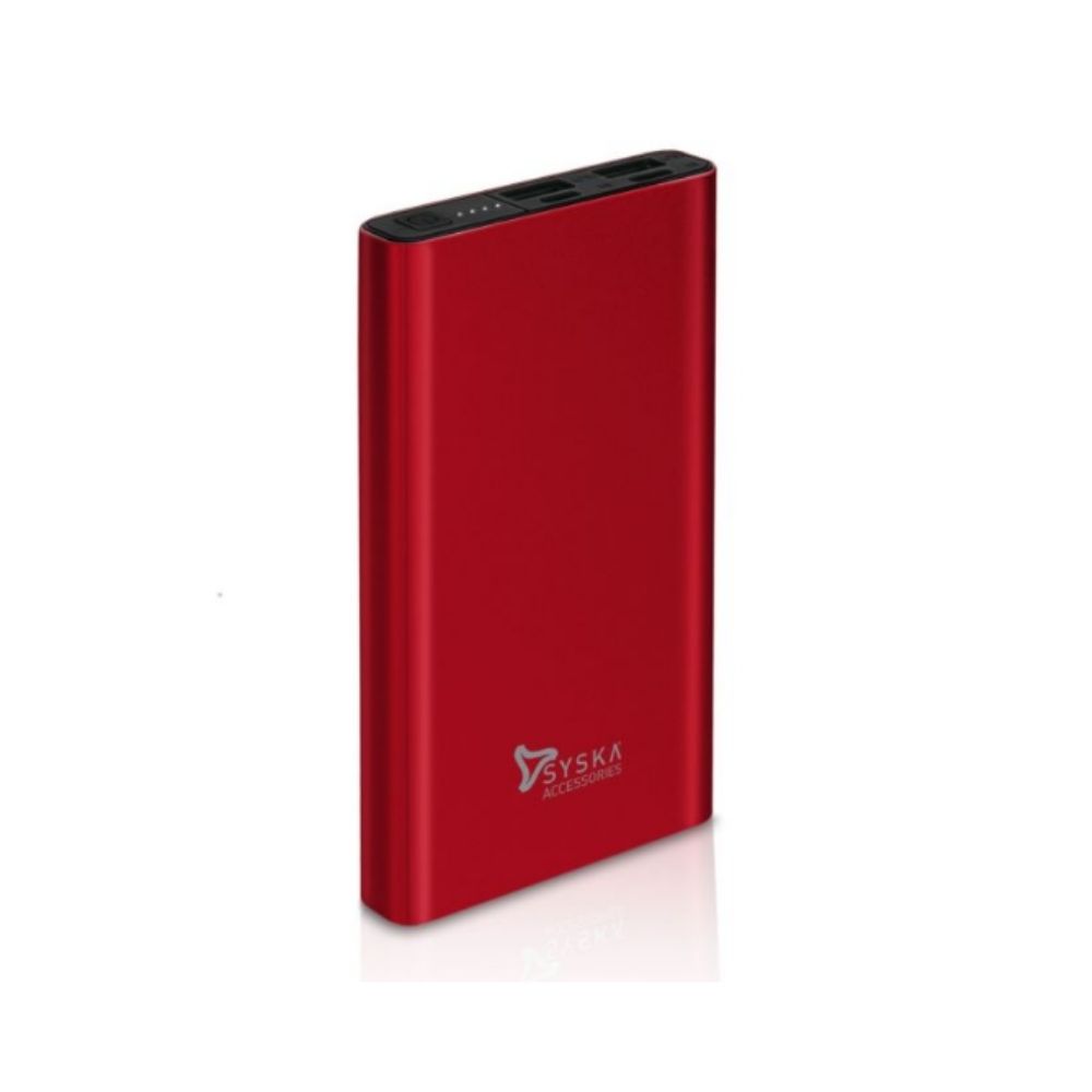 Syska Power Bank 10000mAh p1023j-rd (red)