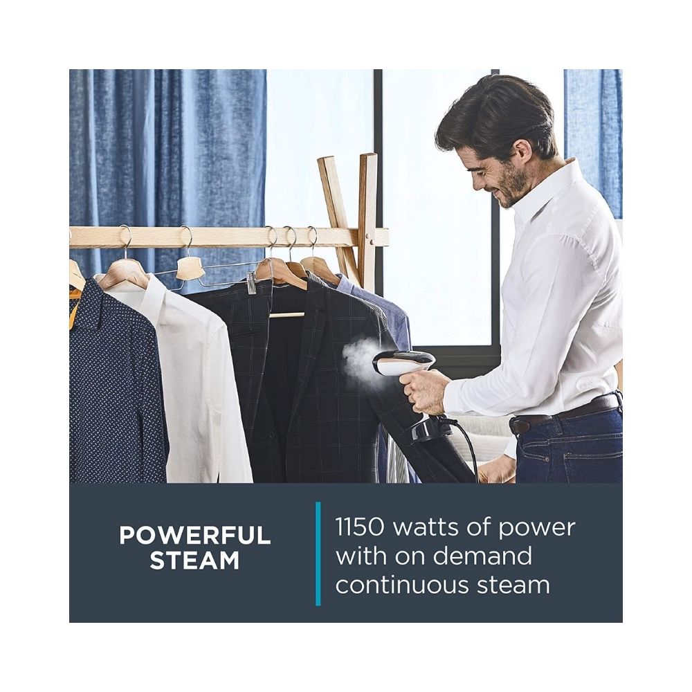 Rowenta ACCESS'STEAM Pocket Foldable and Fastest Heatup Compact Travel Steamer, White