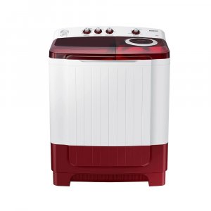 Samsung 8.5 Kg Semi-Automatic 5 Star Top Loading Washing Machine (WT85R4200RR/TL, Light Grey, Red Lid )