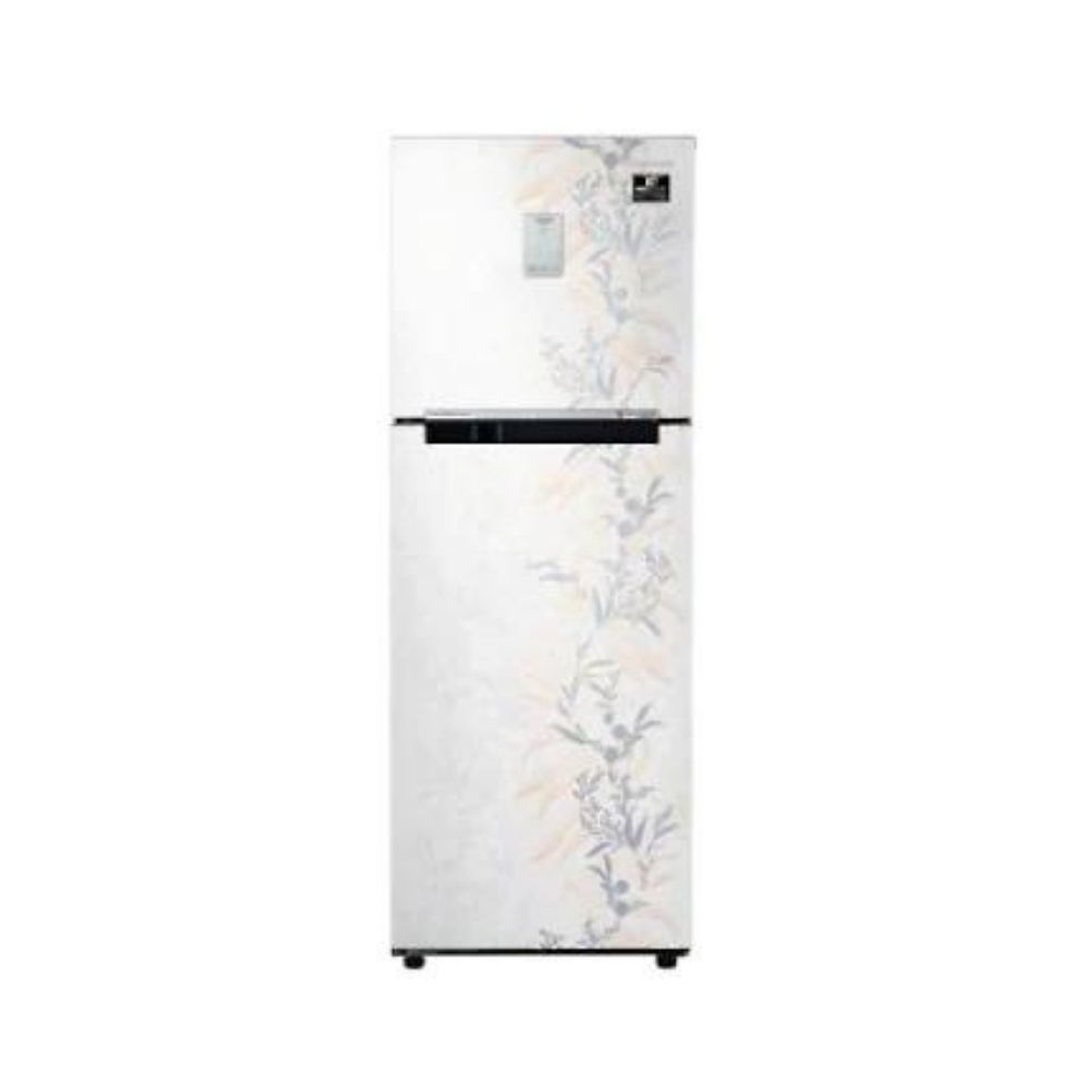 Samsung 222 L 3 Star Frost Free Double Door Refrigerator Mystic Overlay White (RT28T3A336W/HL)