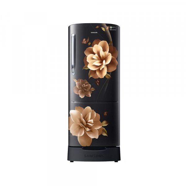 Samsung 192 L Direct Cool Single Door 3 Star Refrigerator Camellia Black (RR20A282YCB/NL)