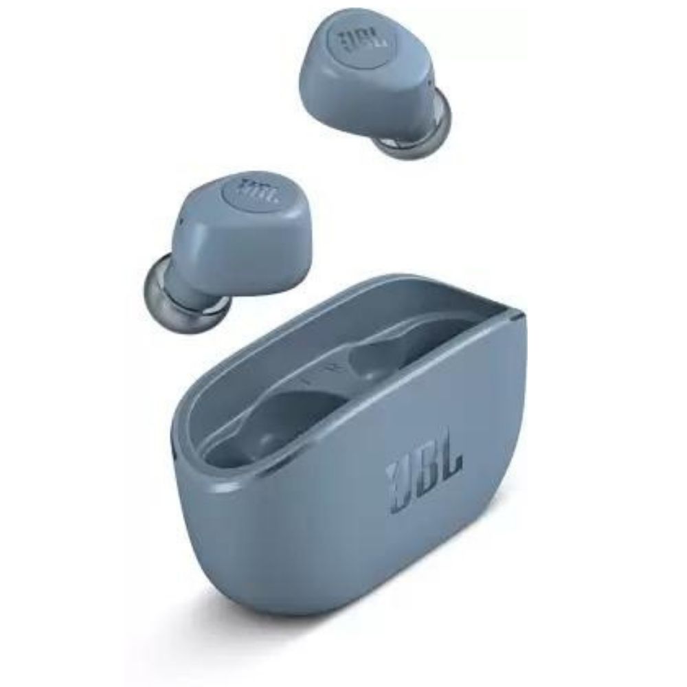 JBL Wave 100TWS Bluetooth Earbuds (Blue, True Wireless)