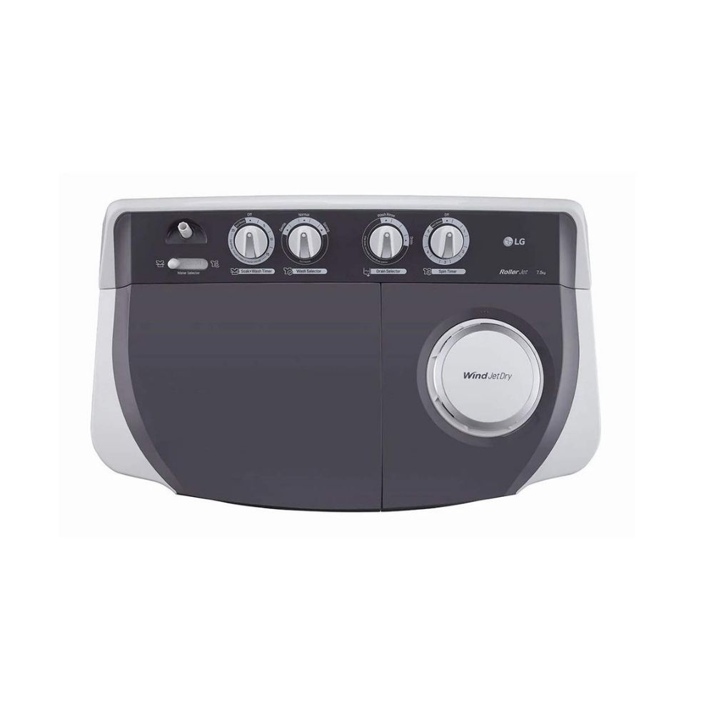 LG 8.0 kg 5 Star Semi-Automatic Top Loading Washing Machine (P8030SGAZ)