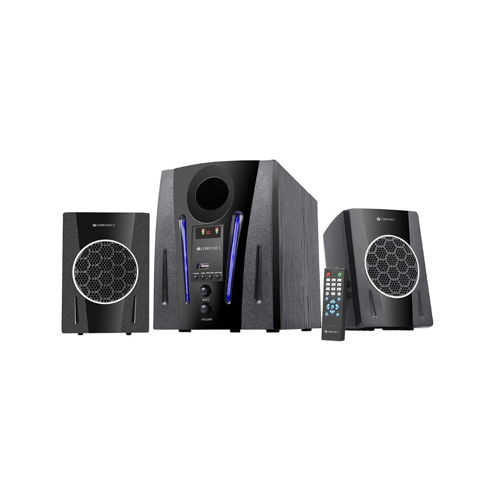 Zebronics ZEB-BT2150RUF Made in India Wireless Bluetooth Multimedia Speaker (40 Watt, 2.1 Channel)
