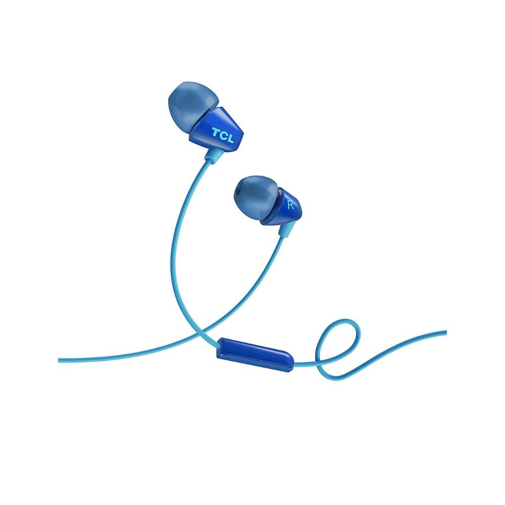 TCL Socl 100 Wired in Ear Headphone with Mic (Ocean Blue)