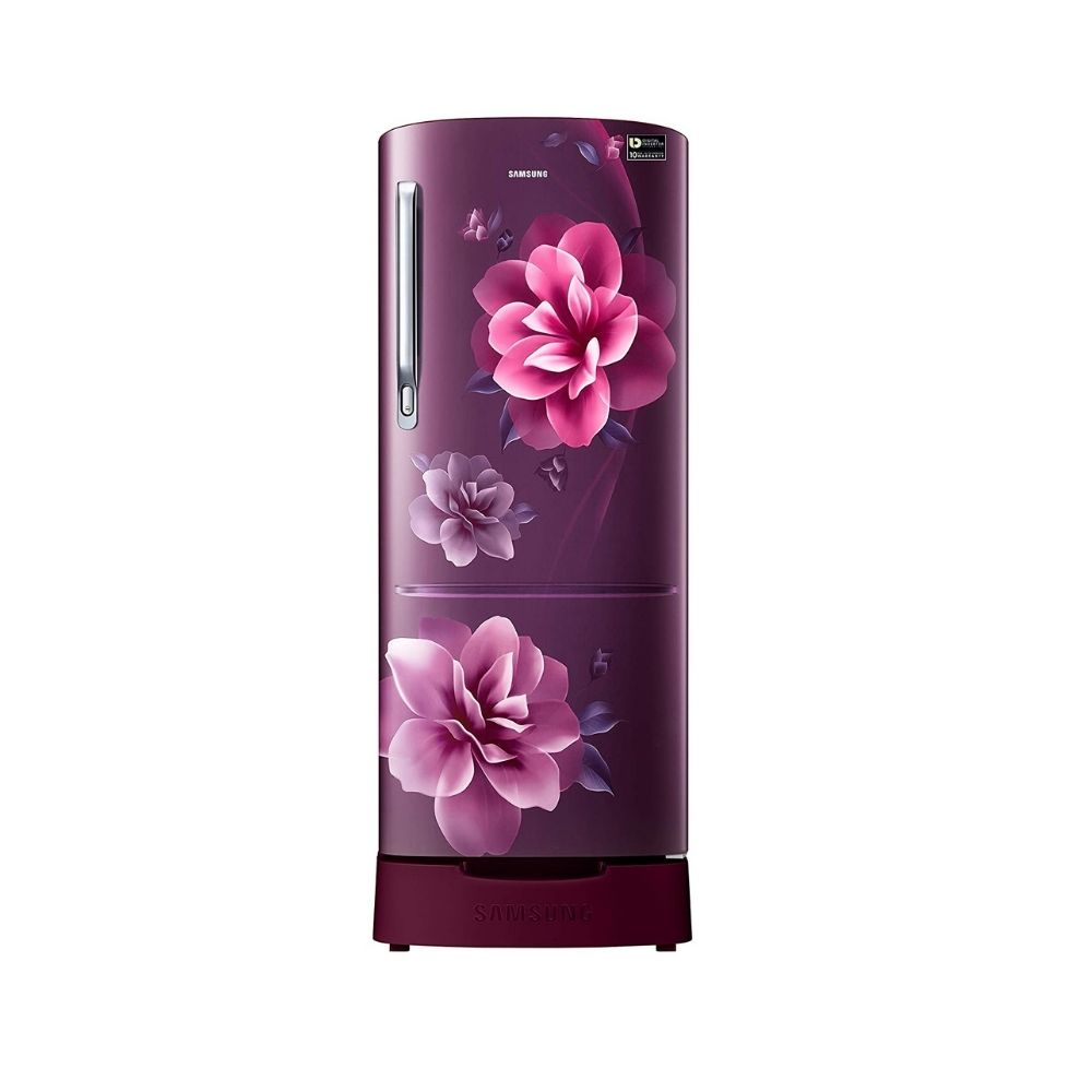 Samsung 192 L Direct Cool Single Door 3 Star Refrigerator Camellia Purple (RR20A282YCR/NL)