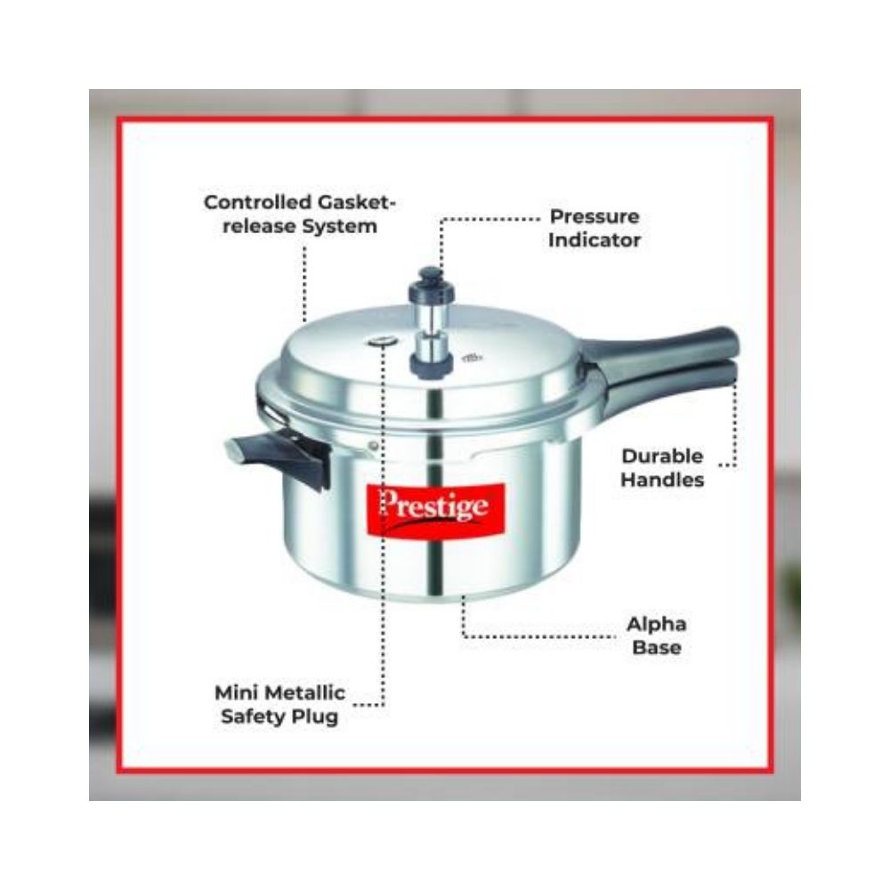 Prestige Popular 4 L Pressure Cooker  (Aluminium)