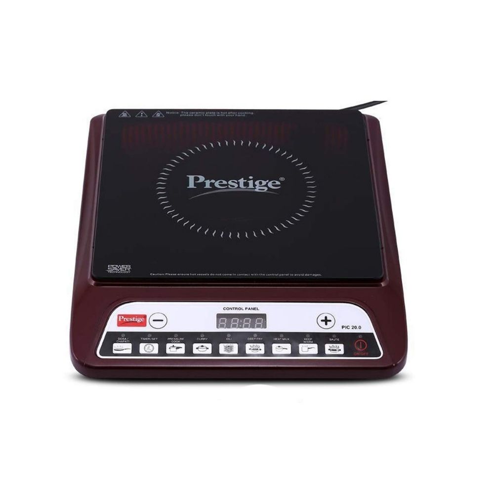 Prestige PIC 20.0 Maroon Induction Cooktop  (Maroon, Black, Push Button)