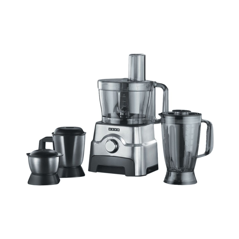 Usha FP 3811 1000 W Food Processor (Black and Silver)