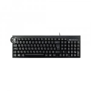 Zebronics Zeb- K35 USB Wired Keyboard with Rupee Key,Spill-Proof and Slim Design (Black)