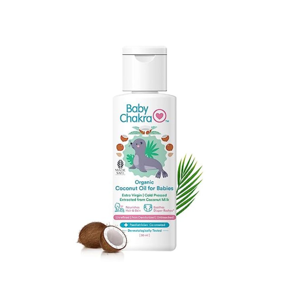 BabyChakra Extra Virgin Cold Pressed Organic Coconut Oil For Babies 100ml