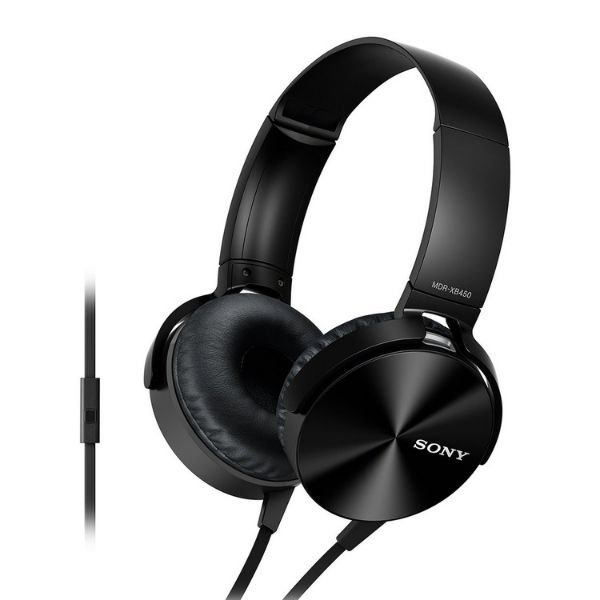 Sony MDR-XB450AP Wired Headset  (Black, On the Ear)
