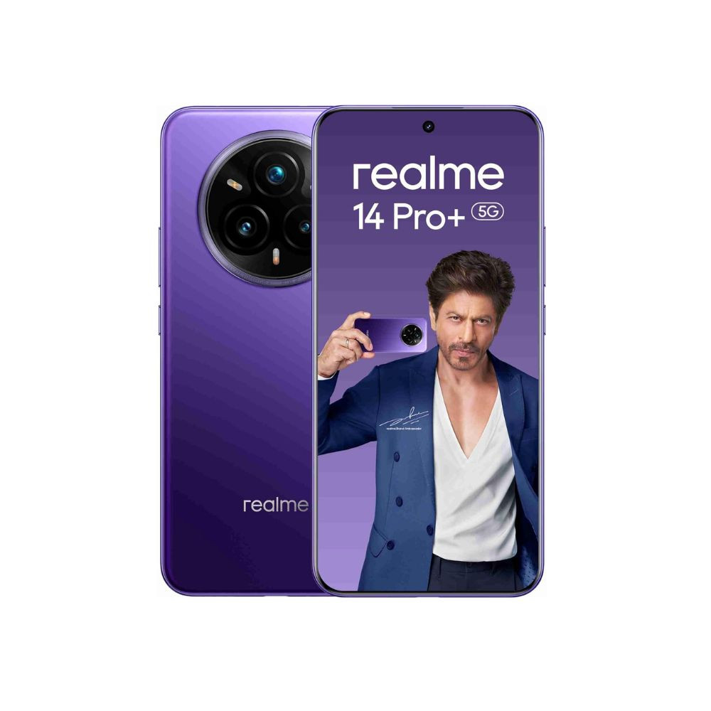 realme 14 Pro 5G Bikaner Purple 8GB RAM 256GB Storage 683 Curved AMOLED Display 50MP Sony IMX896 OIS  50MP Periscope Rear Cam 6000mAh Battery  Snapdragon 7s Gen 3 Processor  80W SUPERVOOC