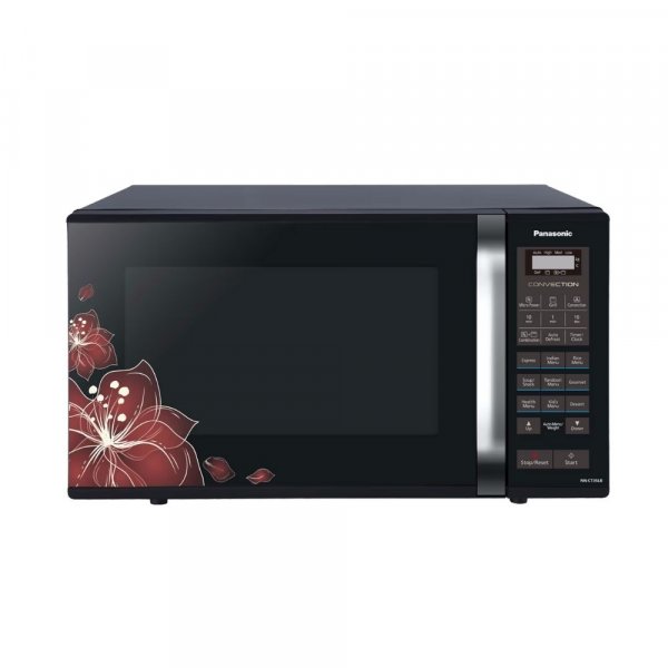 Panasonic 23 L Convection Microwave Oven  (NN-CT35LBFDG, Black Floral)