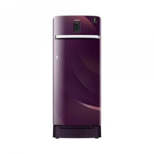 Samsung 225 L 4 Star Inverter Direct cool Single Door Refrigerator (RR23A2F3X4R/HL, Digi-Touch Cool, Base Stand with Drawer, Rhythmic Twirl Plum)