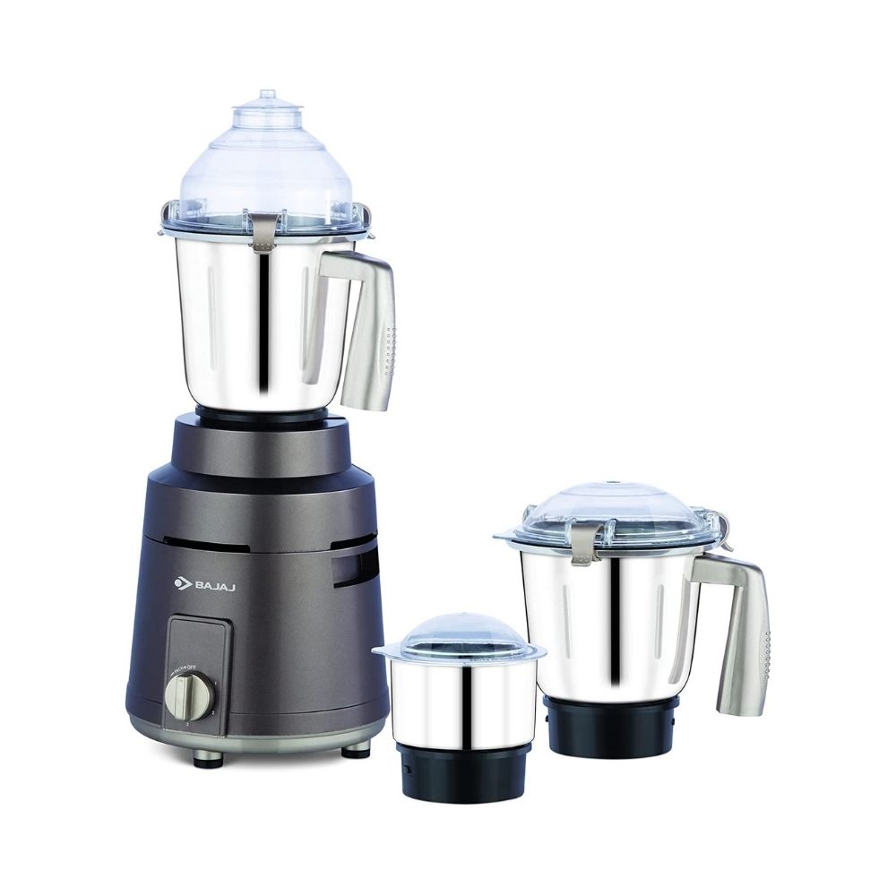 Bajaj Herculo 1000W Powerful Mixer Grinder with Nutri-Pro Feature, 3 Jars, Coffee Brown and Gold