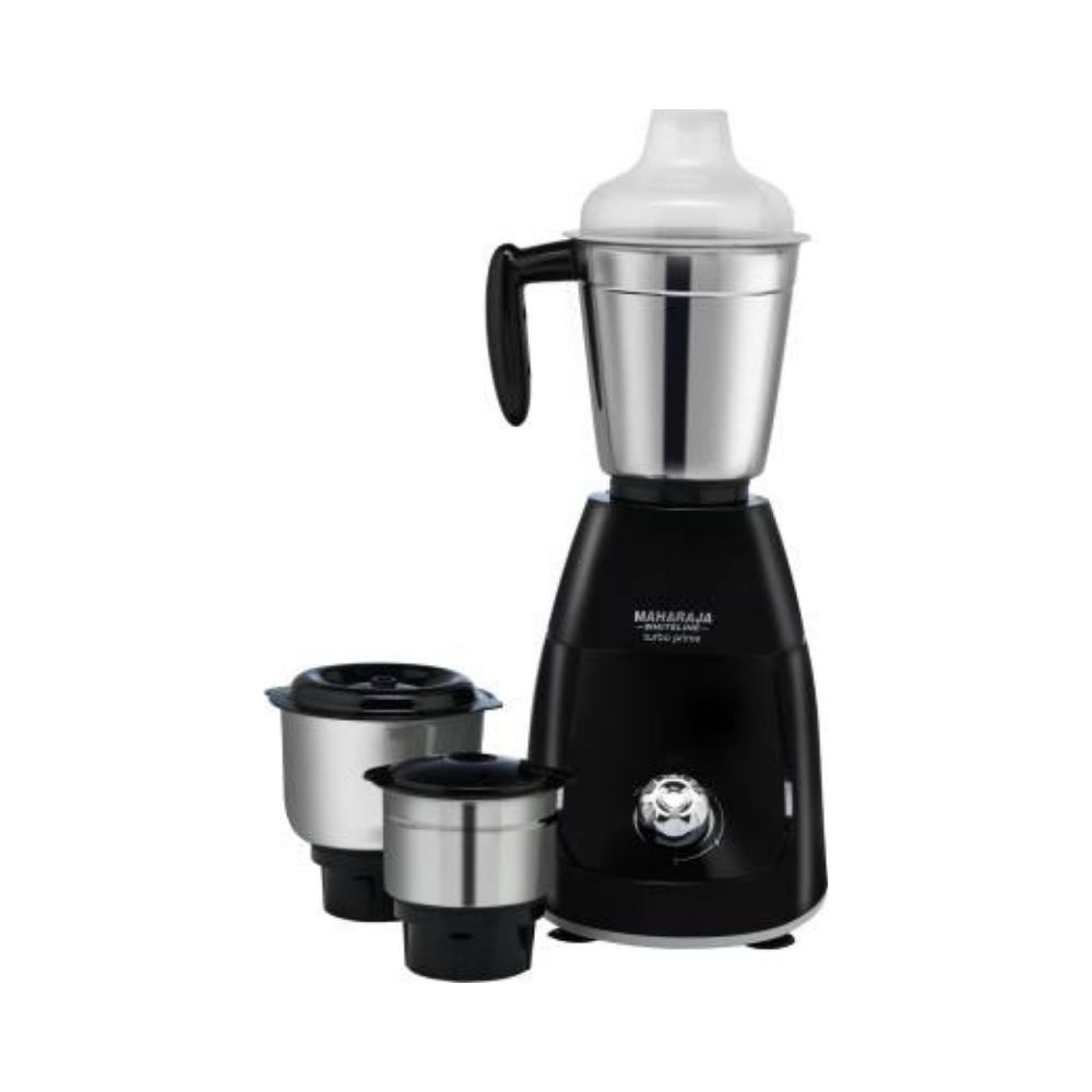 Maharaja Whiteline Classic MX-214 Turbo Prime DLX 500 W Mixer Grinder (Black)