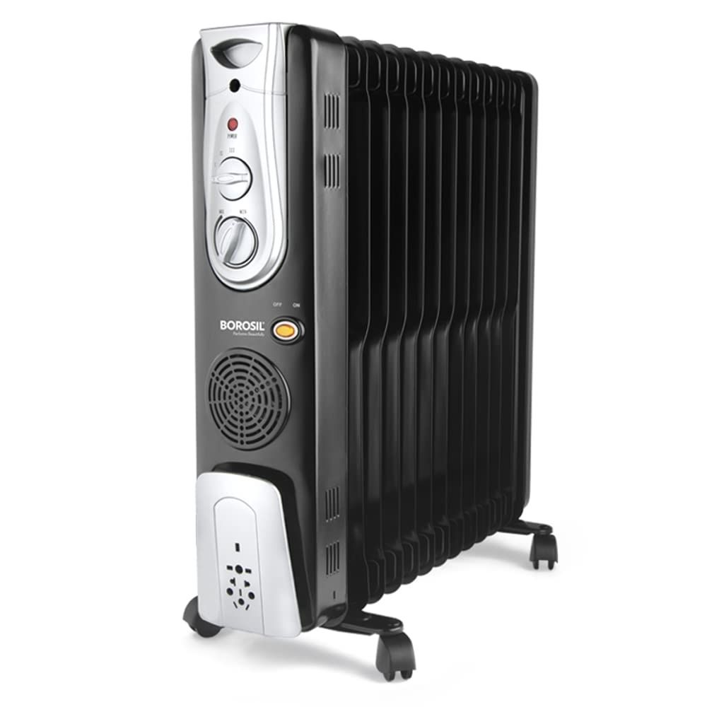 Borosil Volcano 13 Fin Oil Filled Radiator Room Heater 2900 W Black BOFR13F13