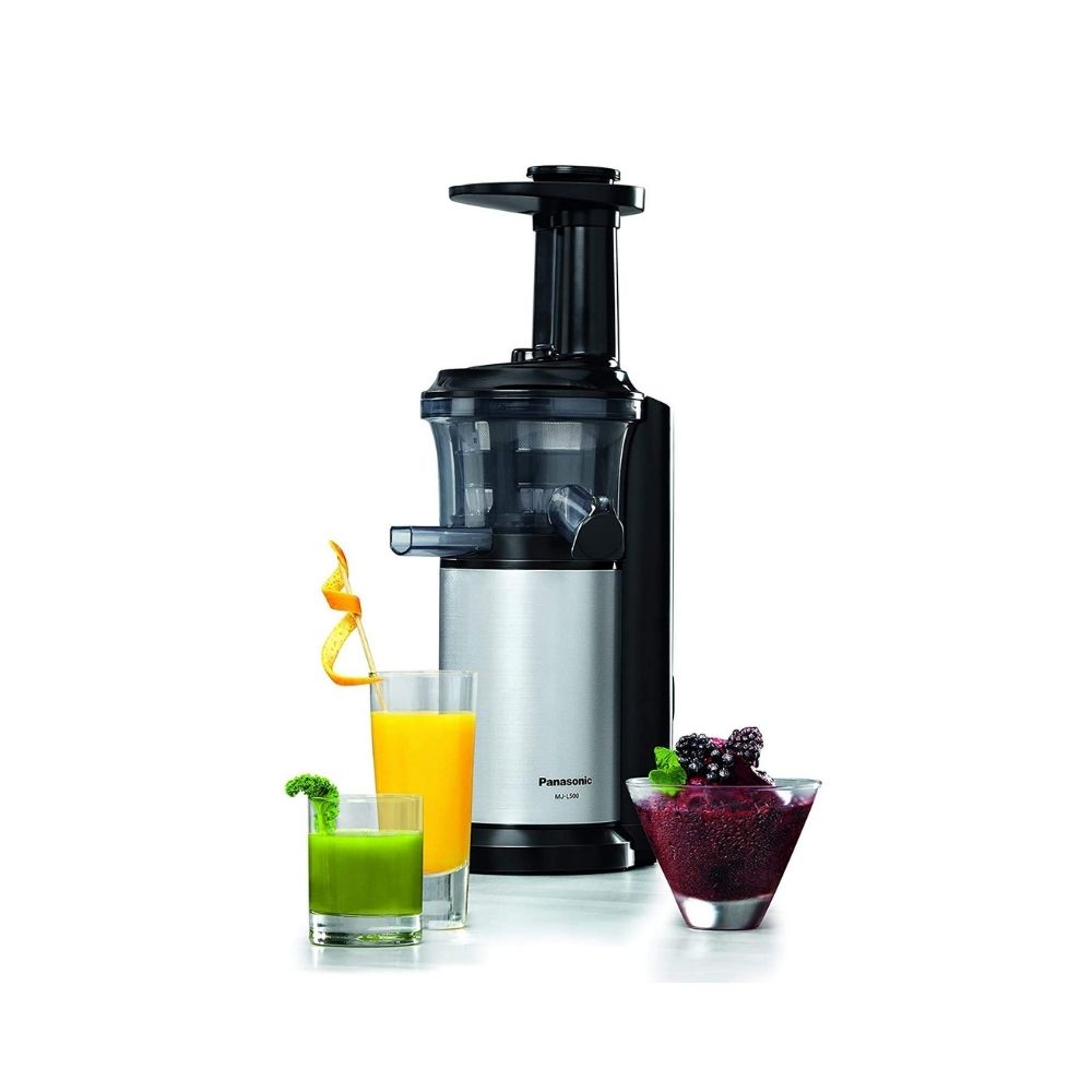 Panasonic MJ-L500 150-Watt Cold Press Slow Juicer (Silver)