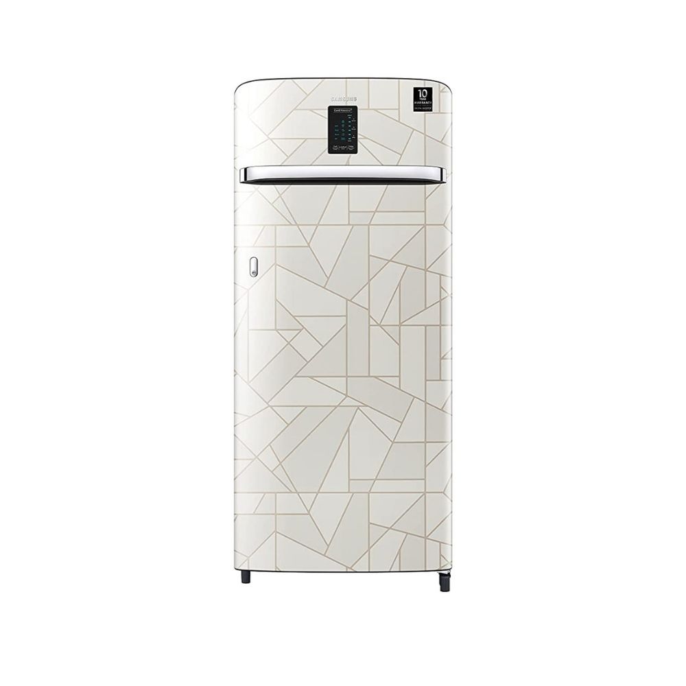 Samsung 220 L 4 Star Inverter Direct cool Single Door Refrigerator(RR23A2J3XWX/HL, Digi-Touch Cool, Curd Maestro, Marble White)