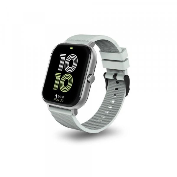 Pebble Prism Smart Watch (Bluetooth, 43.18mm) (11 Sports Modes, PFB12, Grey, Silicone Band)