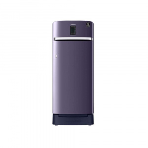 Samsung 225 L Direct Cool Single Door 4 Star Refrigerator with Base Drawer (Mint Blue, RR23A2F3XUT/HL)