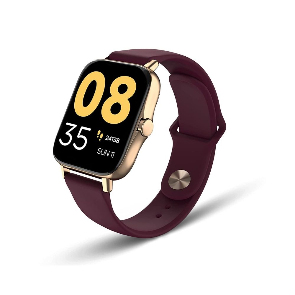 Pebble Cosmos, Bluetooth Calling smartwatch 1.7' HD Screen with SPO2(Burgundy)