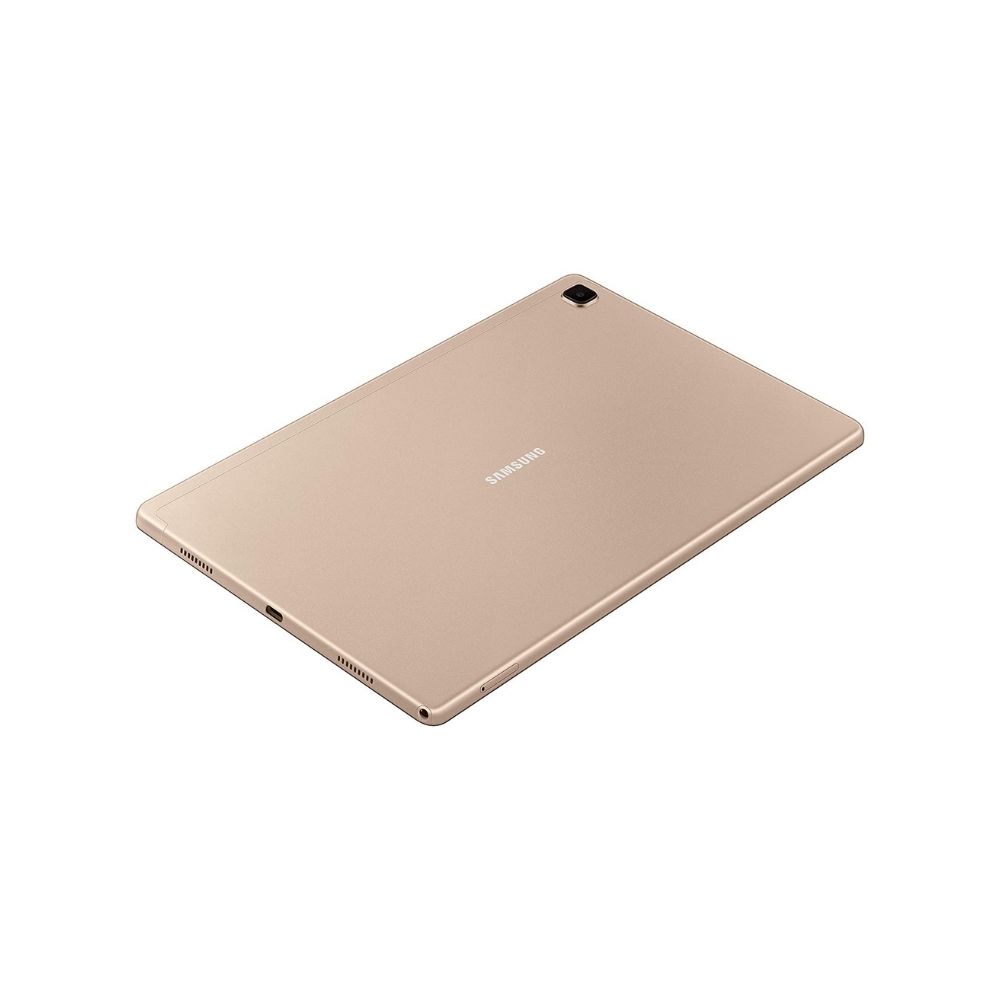 Samsung Galaxy Tab A7 26.31 cm (10.4 inch), Slim Metal Body, Quad Speakers with Dolby Atmos, RAM 3 GB, ROM 32 GB Expandable, Wi-Fi+4G, Gold