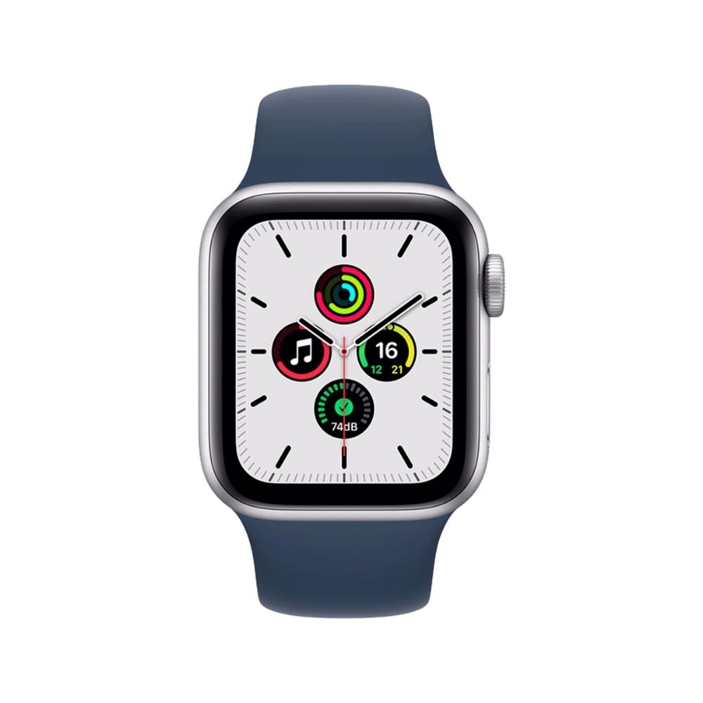 オーディオ機器 イヤフォン Apple Watch Smart Watch, (MKQV3HN/A, Silver/Blue Band)