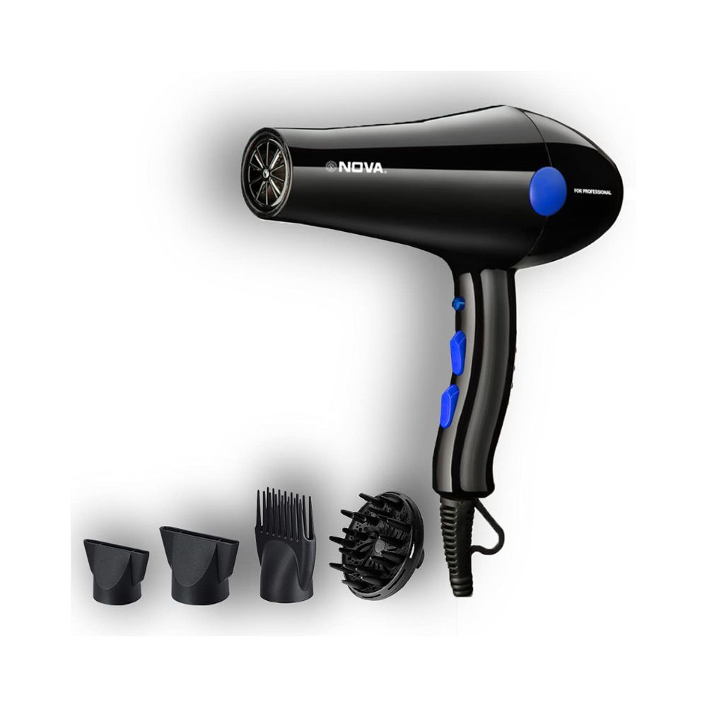 Nova NHP 8221 1800 Watts Proffesional Hair Dryer for Women (Blue)