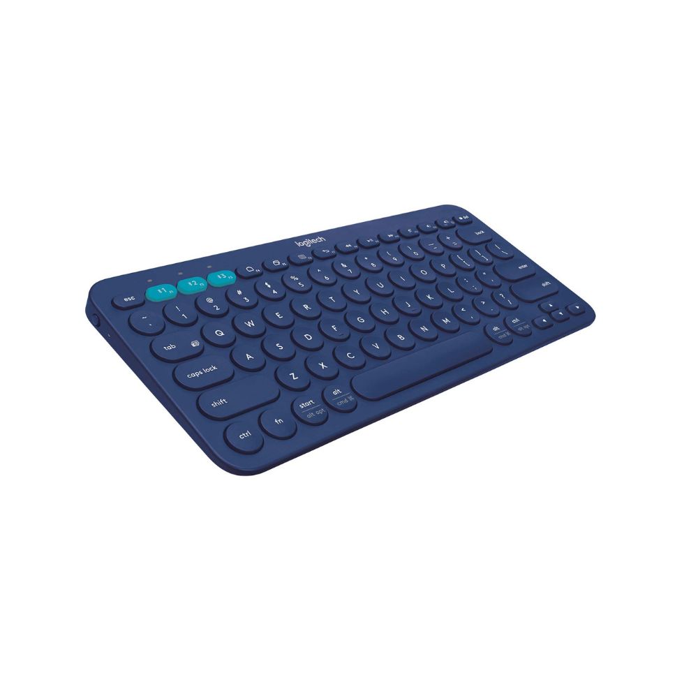 Logitech K380 Wireless Multi-Device Keyboard for Windows, Apple iOS, Apple TV Android or Chrome (Blue)