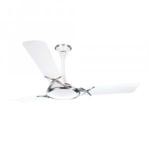 Luminous Deltoid 1200MM Designer Ceiling Fan for  with BEE 3-Star  (Silky White), Standard (F05DELTIDSLW)