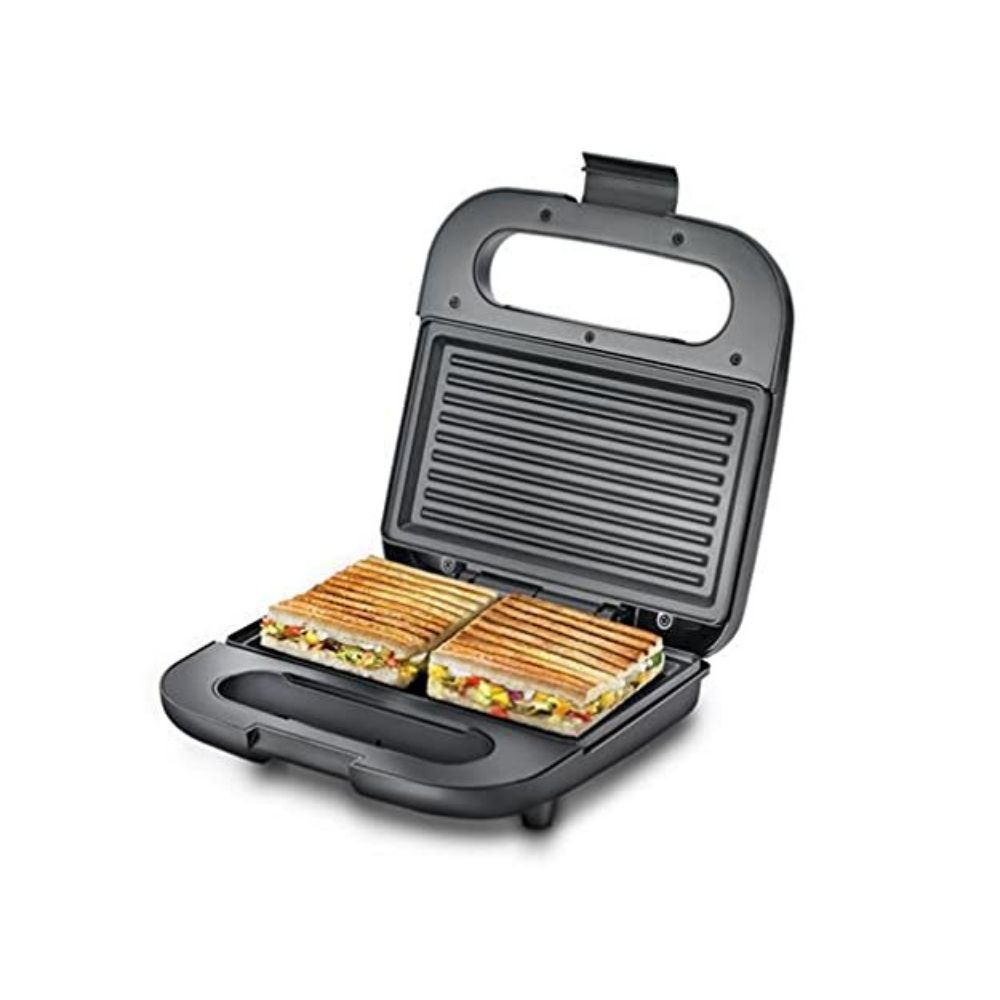 Prestige Sandwich Toaster with Fixed Grill plates - PGDP 01, Black, Small