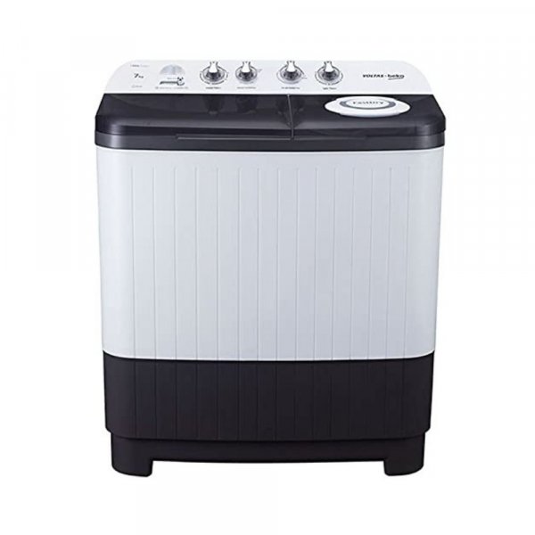 Voltas Beko 7 kg Semi-Automatic Top Loading Washing Machine (WTT70DGRT,Grey)