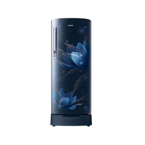 Samsung 192 L 2 Star Direct Cool Single Door Refrigerator (RR20A281BU8/NL, SAFFRON BLUE, Base stand drawer)