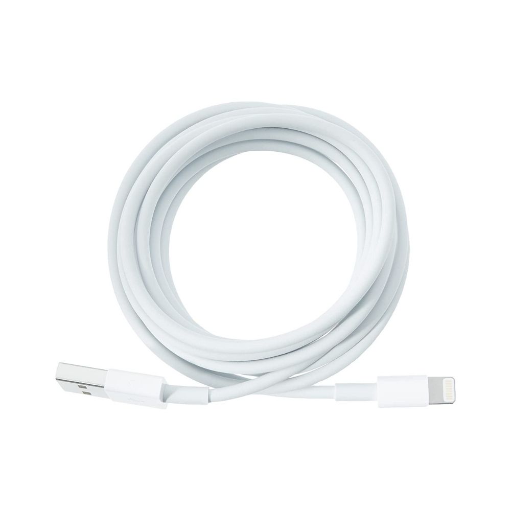 Apple MD819ZM/A Lightning to USB Cable (2 m) Lightning Cable (Compatible with Mobile, White, One Cable)