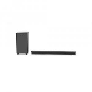 Philips Audio HTL8162 2.1CH 160W Bluetooth Soundbar with Wireless Subwoofer, HDMI ARC, Metal Grille, Glass Top &amp; Touch Control