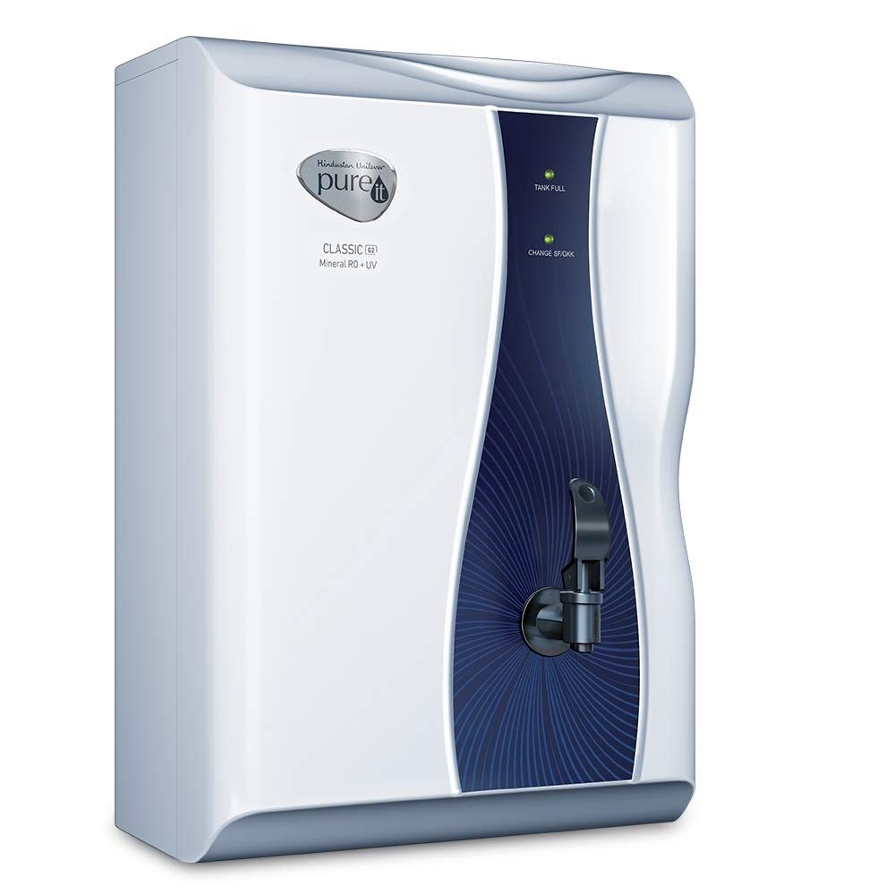 HUL Pureit Classic G2 Mineral RO + UV 6 Stage White & Blue 6 litres Water Purifier