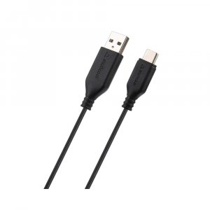 Stuffcool Force 3Amp Type C to USB A 2.0 Sync and Charge Cable 1M - Black