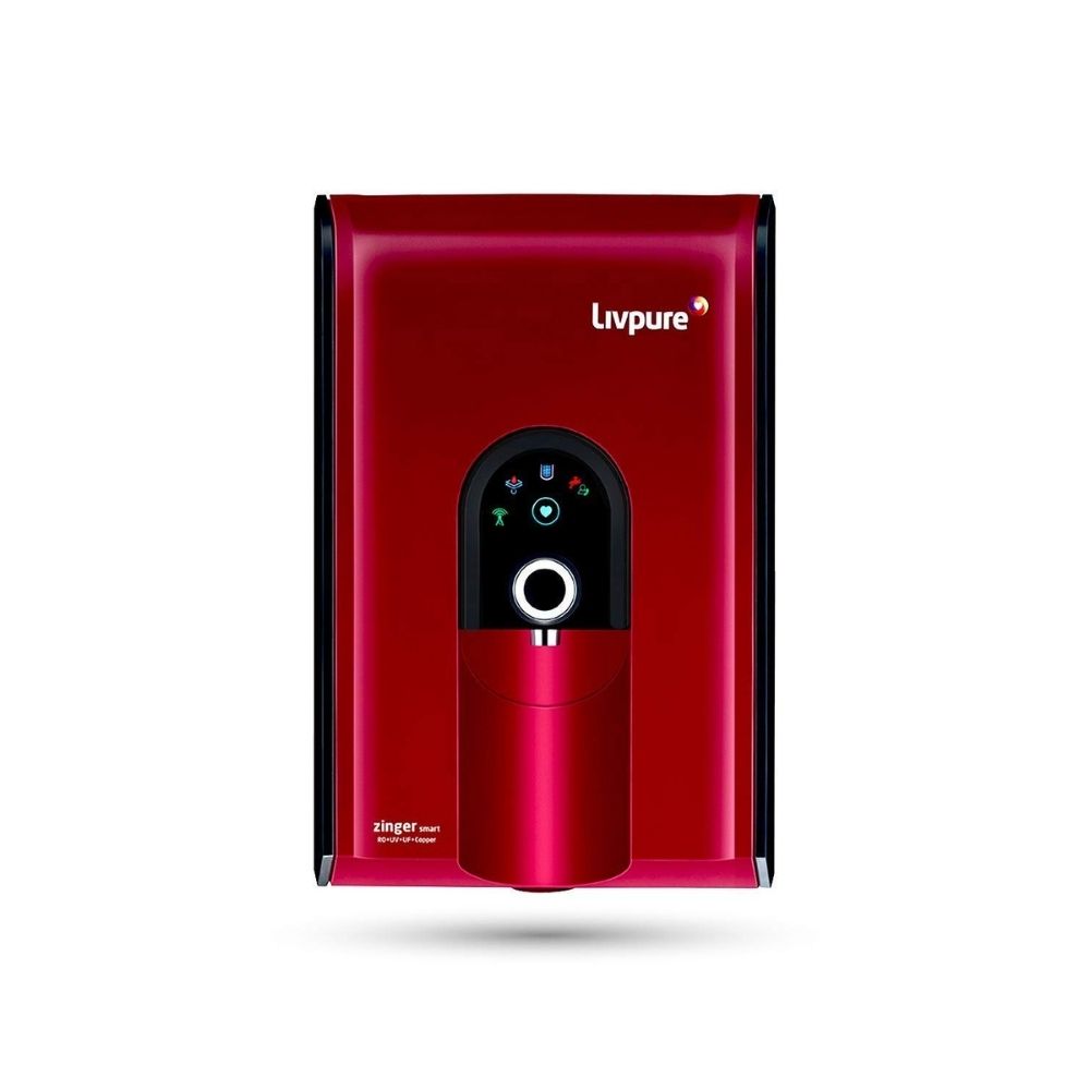 Livpure Liv-Zinger-HR 6.5 L RO + UV + UF + Minerals Water Purifier  (Red)