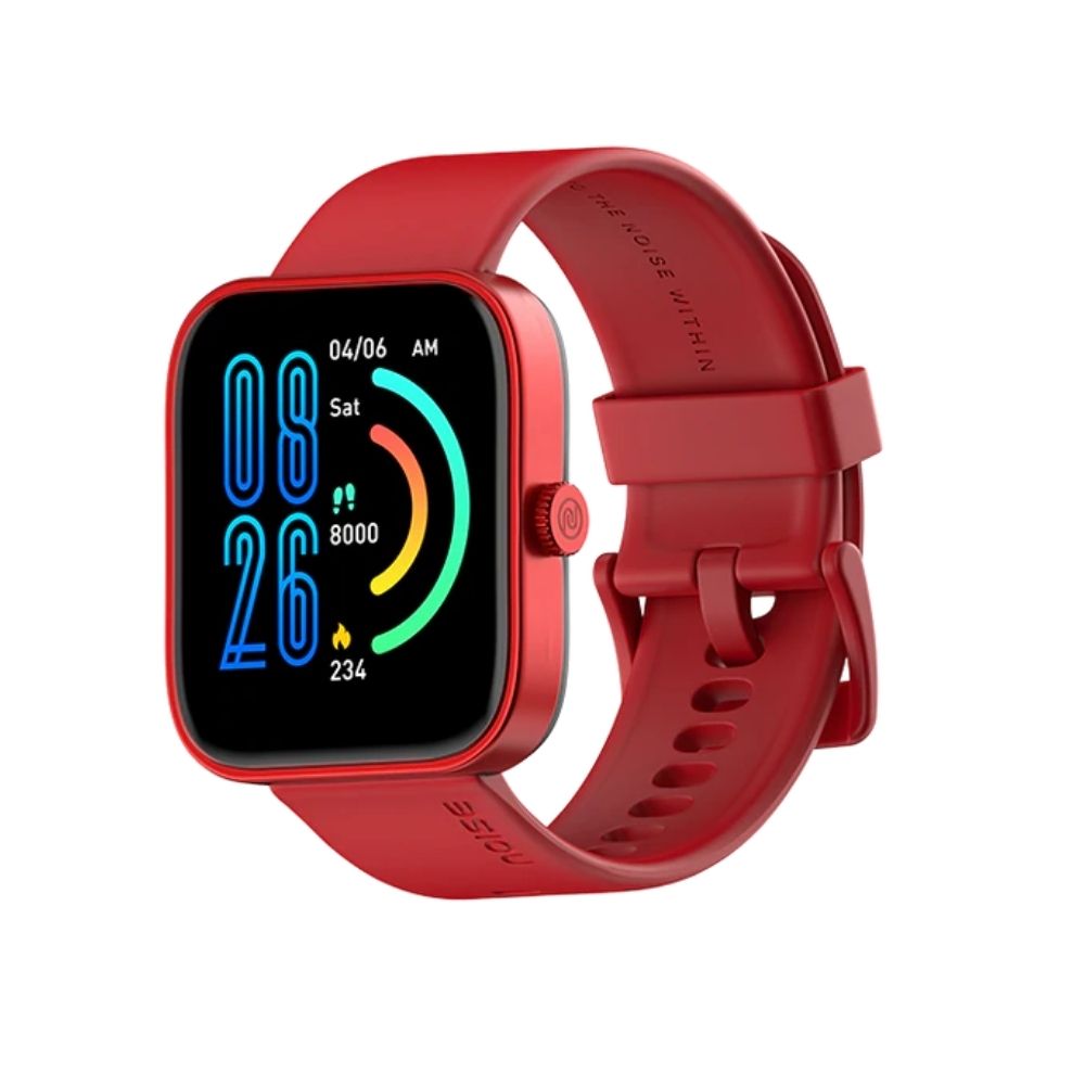 Noise ColorFit Caliber Smartwatch (Classic Red)